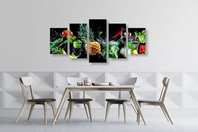 Εικόνα 5 μερών βιολογικά φρούτα και λαχανικά