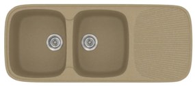 Sanitec Classic 300 Metallic Cream Νεροχύτης 80cm