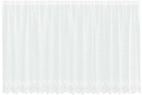 vidaXL Κουρτίνες με κουρτίνες Λευκό 500x100cm Πολυεστέρας