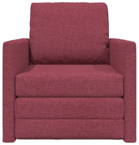 vidaXL Καναπές Κρεβάτι 2 σε 1 Μπορντό 74x77x81 εκ. Υφάσματος