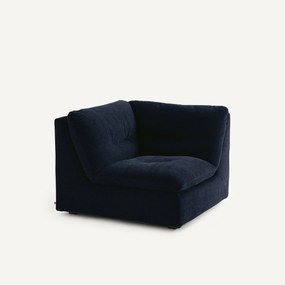 Γωνιακή πολυθρόνα σύνθεσης 90°, βελούδινη υφή chenille, GIULIANO