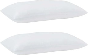 vidaXL Μαξιλάρι με μαξιλάρι 2 pcs Λευκό 81 x 42 x 20 εκ Πολυεστέρας