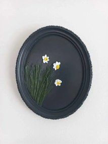 Stewehome οβάλ διακοσμητικό τοίχου από πέτρα 21x17 cm