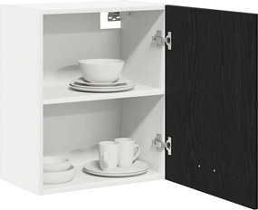vidaXL Κρεμαστό ντουλάπι με ράφι Lyon 2 pcs Μαύρη Οξυά 50 x 31 x 60 εκ