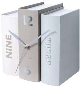Ρολόι Επιτραπέζιο KA5628 Book 20x15x20cm Grey Karlsson Χαρτί