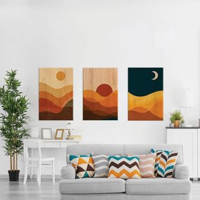 Desert Sun πίνακας διακόσμησης ξύλου L (21663) - MDF - 21663
