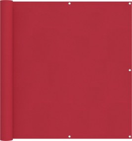 vidaXL Οθόνη Μπαλκονιού Κόκκινο 120 x 200 cm Ύφασμα Όξφορντ