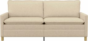 vidaXL Καναπές Κρεμ 196 x 81 x 87,5 εκ. Ύφασμα