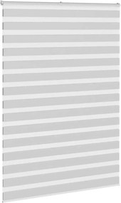 vidaXL Ζέβρα τυφλή Ανοιχτό Γκρι Πλάτος υφάσματος 150,9 εκ. Πολυεστέρας