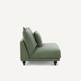 Πολυθρόνα χωρίς μπράτσα από βελούδο, Lazare