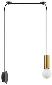Φωτιστικό Τοίχου Adept Tube 77-8823 20x11x300cm 1xE27 60W Black-Gold Homelighting