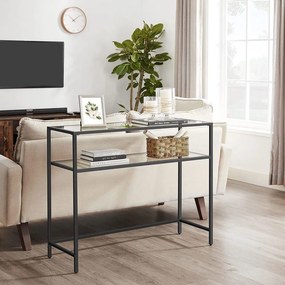 Μπουφές  Μαύρο / Διάφανο CLEZUA 90x30x80