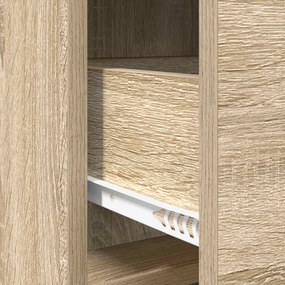 vidaXL Πλαϊνό γραφείο Sonoma Δρυς 75 x 33 x 80 εκ Επεξεργασμένο Ξύλο