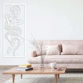 Διακοσμητικό τοίχου Λαμαρίνα kp14 Silhoutte - 0,40mx0,95m, Λευκό