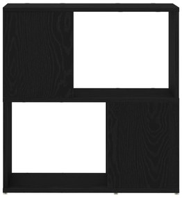 vidaXL Ράφι Βιβλιοθήκης σε Μαύρη Δρυς 60x24x63 εκ. από Επεξεργασμένο Ξύλο