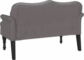 vidaXL Καναπές Chesterfield Γκρι 120,5 x 65 x 75 εκ. Τεχνητό Δέρμα