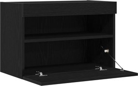 vidaXL Ντουλάπι Τηλεόρασης Τοίχου 60 x 30 x 40 εκ. Μαύρη δρυς