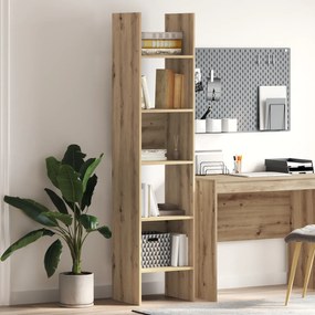 vidaXL Βιβλιοθήκη artisan δρυς 40 x 35 x 180 εκ. Επεξεργασμένο ξύλο