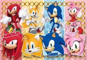 Clementoni Παιδικό Παζλ Maxi Super Color Sonic 60 τμχ