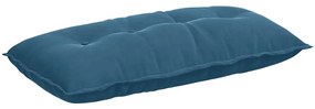 vidaXL Μαξιλάρι Πλάτης Μπλε 100 x 50 cm Υφασμάτινο Κορντουρά