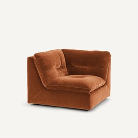 Γωνιακή πολυθρόνα σύνθεσης, βελούδο, Giuliano