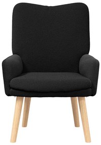 vidaXL Χαλαρωτική Πολυθρόνα Μαύρο 63 x 67 x 94 εκ. ύφασμα