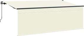 vidaXL Σκηνίτσα Αναδιπλούμενη Κρεμ 350 x 200 cm