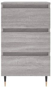 vidaXL Κομοδίνα 2 τεμ. Γκρι Sonoma 40x35x69 εκ. από Επεξεργασμένο Ξύλο