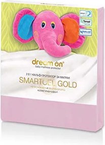 Προστατευτικό στρώματος Dream On, SMARTCEL GOLD Baby Pink 34, 60x120