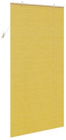 vidaXL Ρολά και Σκίες Παραθύρων Κίτρινο 100 x 220 cm Μπαμπού