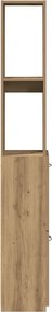 vidaXL Ντουλάπι μπάνιου Δρυς τεχνίτης 25x25x170 cm Κατασκευασμένο ξύλο