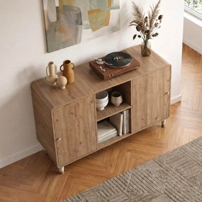 Μπουφές Doro Megapap χρώμα sepet oak 150,2x39x81εκ.