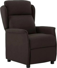 vidaXL Ανακλινόμενη πολυθρόνα Σκούρο Καφέ 66.5 x 94 x 101.5 εκ