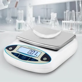 VEVOR Analytical Balance, 5000g x 0,01g Accuracy Lab Scale, High Precision Electronic Analytical Balance, 13 Units Conversion, Counting Function, LCD Display, for Lab University Jewelry (5000g, 0,01g)