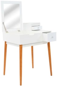 vidaXL Μπουντουάρ με Καθρέφτη 60 x 50 x 86 εκ. από MDF
