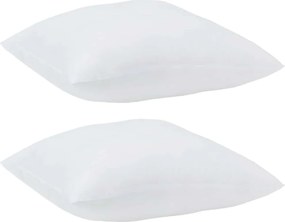 vidaXL Μαξιλάρι με μαξιλάρι 2 pcs Λευκό 61 x 41 x 20 εκ Πολυεστέρας