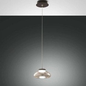 Φωτιστικό Οροφής Led Arabella 3547-40-126 Transparent Grey Fabas Luce Μέταλλο,Γυαλί