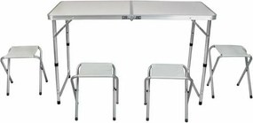 Πτυσσόμενο τραπέζι camping με 4 σκαμπό - 2042 - 170167