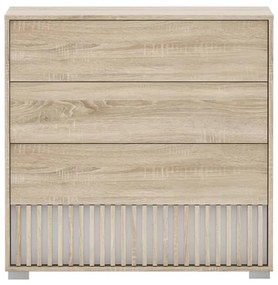 Συρταριέρα Bruse μελαμίνη σε sonoma-oak απόχρωση 96.7x40.5x92.9 εκ. 96.7x40.5x92.9 εκ.