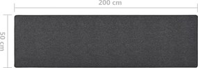vidaXL Χαλί Διάδρομος Ανθρακί 50 x 200 εκ.