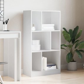 vidaXL Βιβλιοθήκη Λευκή 57x28,5x107,5 εκ. από Επεξεργασμένο Ξύλο