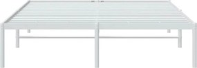 vidaXL Πλαίσιο Κρεβατιού Λευκό 160 x 200 εκ. Μεταλλικό