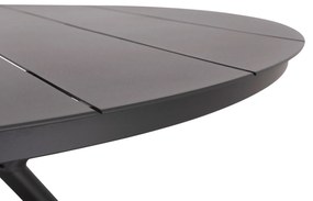 ΤΡΑΠΕΖΙ ΑΛΟΥΜΙΝΙΟΥ ΣΤΡΟΓΓΥΛΟ HIGER HM6290.01 ΓΚΡΙ Φ126x74Υεκ. - 0612809 - HM6290.01