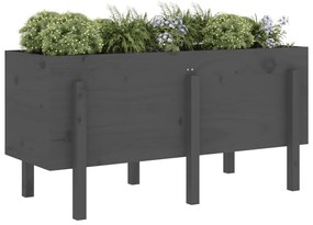 vidaXL Ζαρντινιέρα Υπερυψωμένη 121 x 50 x 57 εκ. από Μασίφ Ξύλο Πεύκου