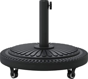 vidaXL Βάση ομπρέλας Art Deco Μαύρο Ø 45 x 39.5 εκ Σίδερο