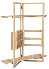 Ράφια Home ESPRIT Φυσικό Ξύλο από Μάνγκο Ξύλο MDF 130 x 35 x 160 cm