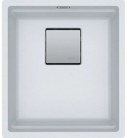 Franke Kubus 2 KNG 110-37 Polar White Υποκαθήμενος Γρανιτένιος Νεροχύτης 45cm