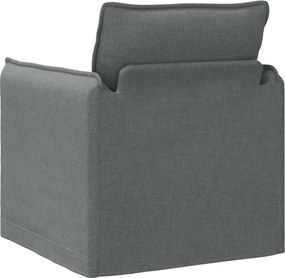 vidaXL Καναπές Σκούρο Γκρι 75 x 82 x 85 εκ ύφασμα