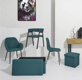 ΚΑΡΈΚΛΕΣ &amp; ΠΟΛΥΘΡΌΝΕΣ DESIGN ARMCHAIR ATOM BLUE M2 A1/M2 HD0464