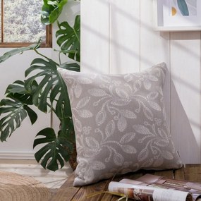 Μαξιλαροθήκη Διακοσμητική Padova 03 Greige Teoran 50X50 Cotton-Polyester